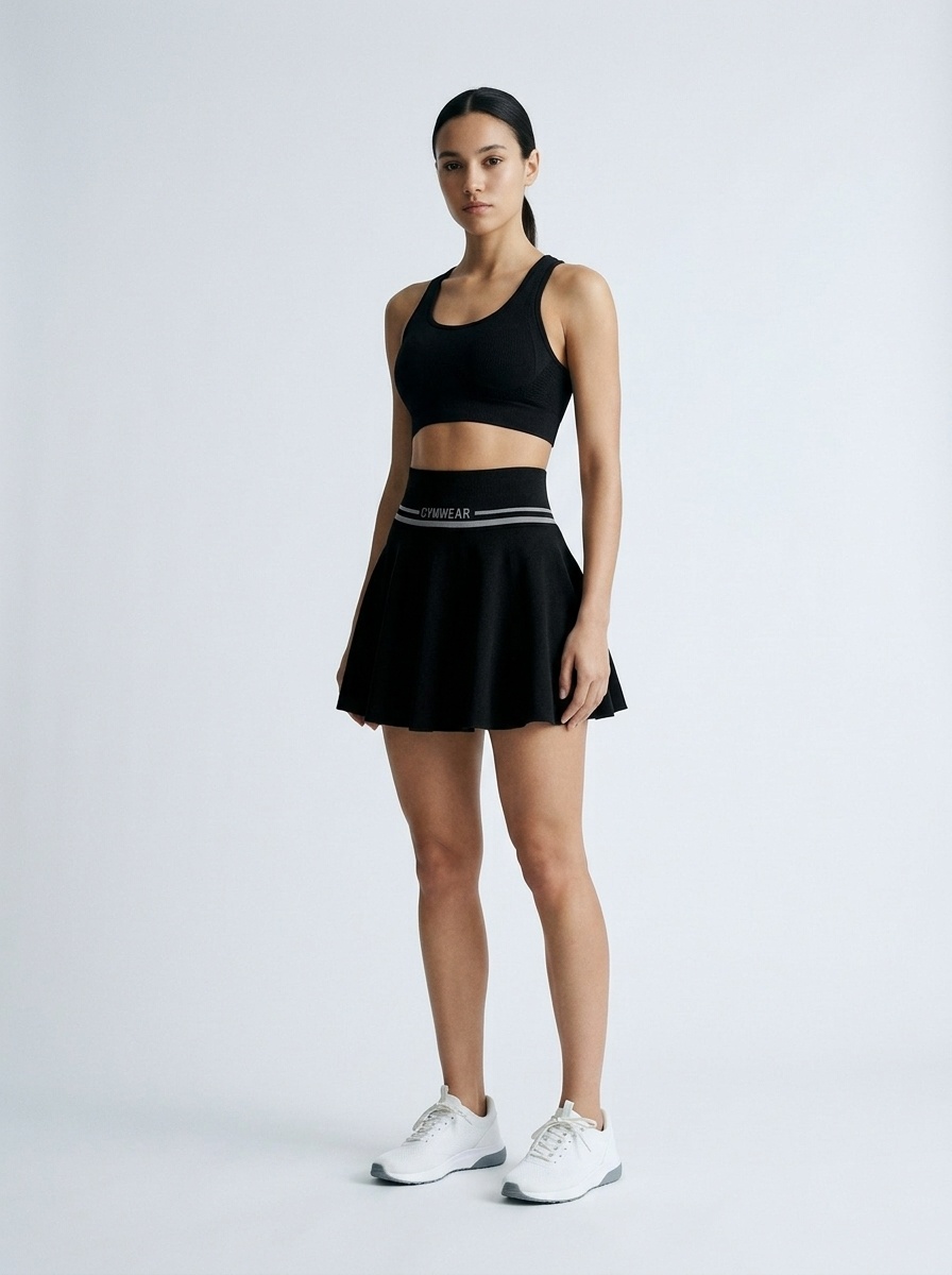 Slimming Quick-dry White Tennis Skirt for Women's Summer Activewear