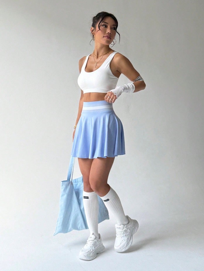 High-Waisted Slimming Quick-Dry Tennis Skirt for Women with Sexy S-Shape Fit