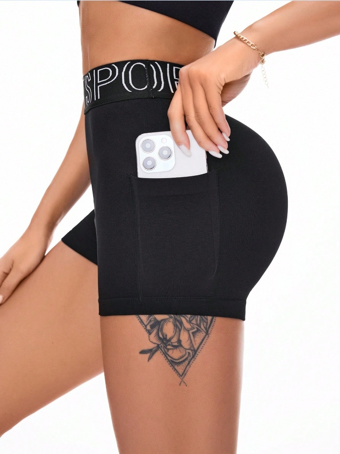High-Waisted Slimming Hip-Lifting Quick-Dry Yoga Shorts with Pockets for Women