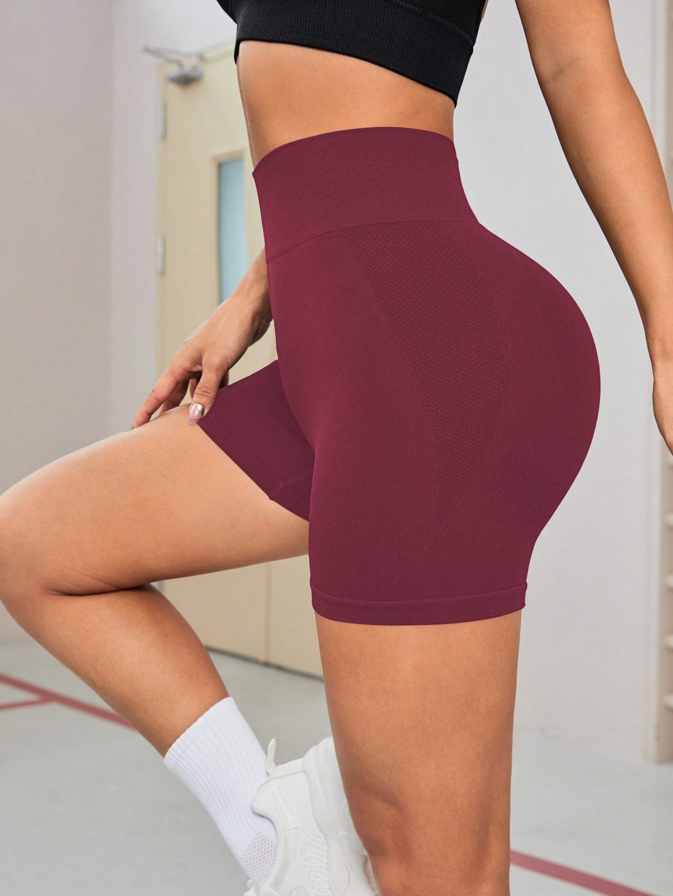 High-Waisted Slimming Quick-Dry Yoga Shorts with Butt-Lifting Function for Women