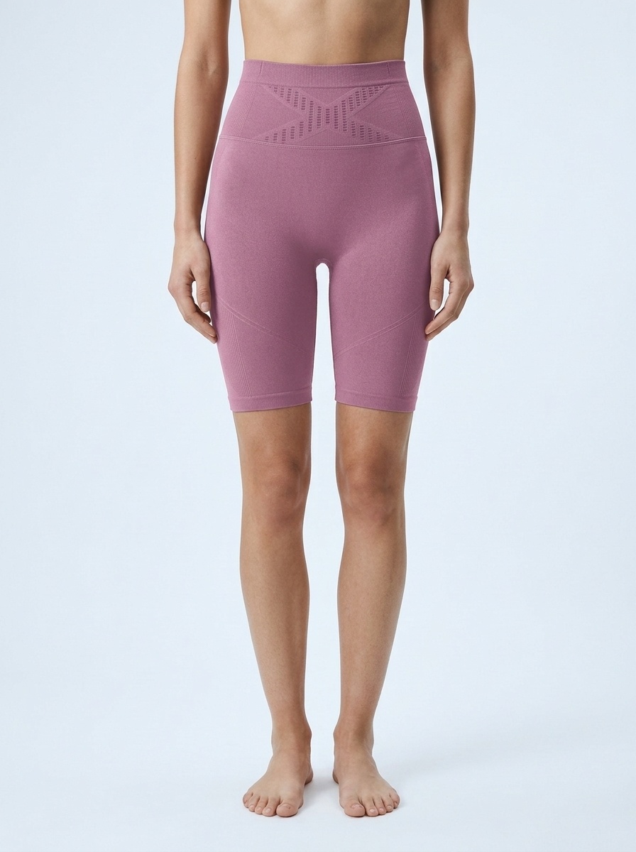 High-Waisted Slimming Quick-Dry Yoga Shorts with Waist Pocket for Women