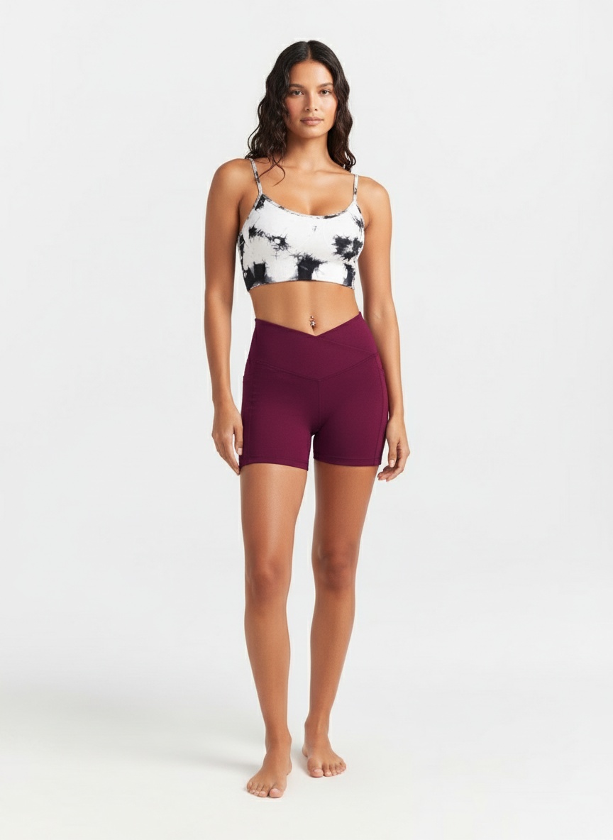 High-Waisted Slimming Sexy S-Shape Fitness Shorts for Women with Quick-Dry Function