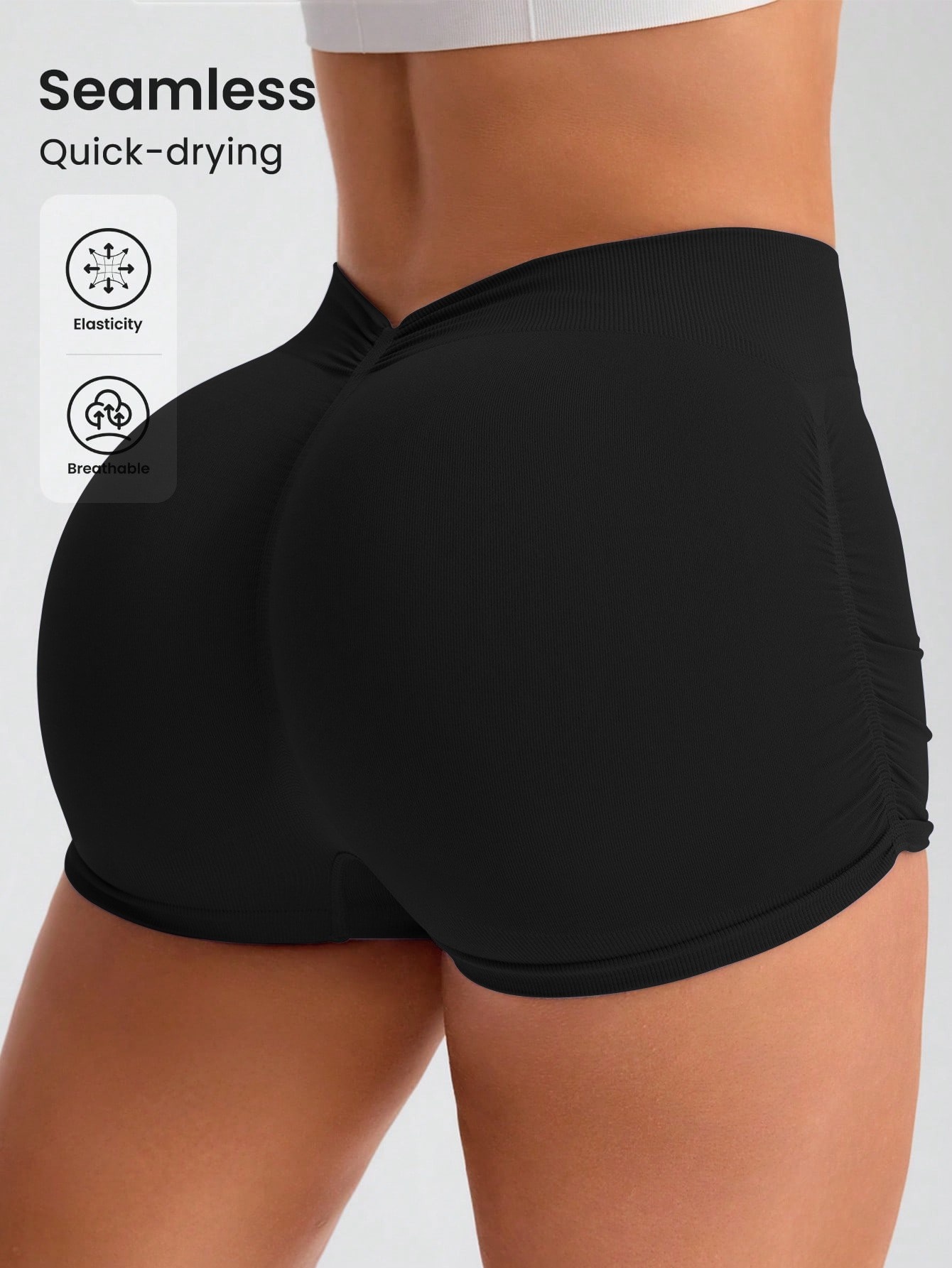 Sexy Slimming High-Waisted Moisture-Wicking Butt-Lifting Yoga Shorts for Women