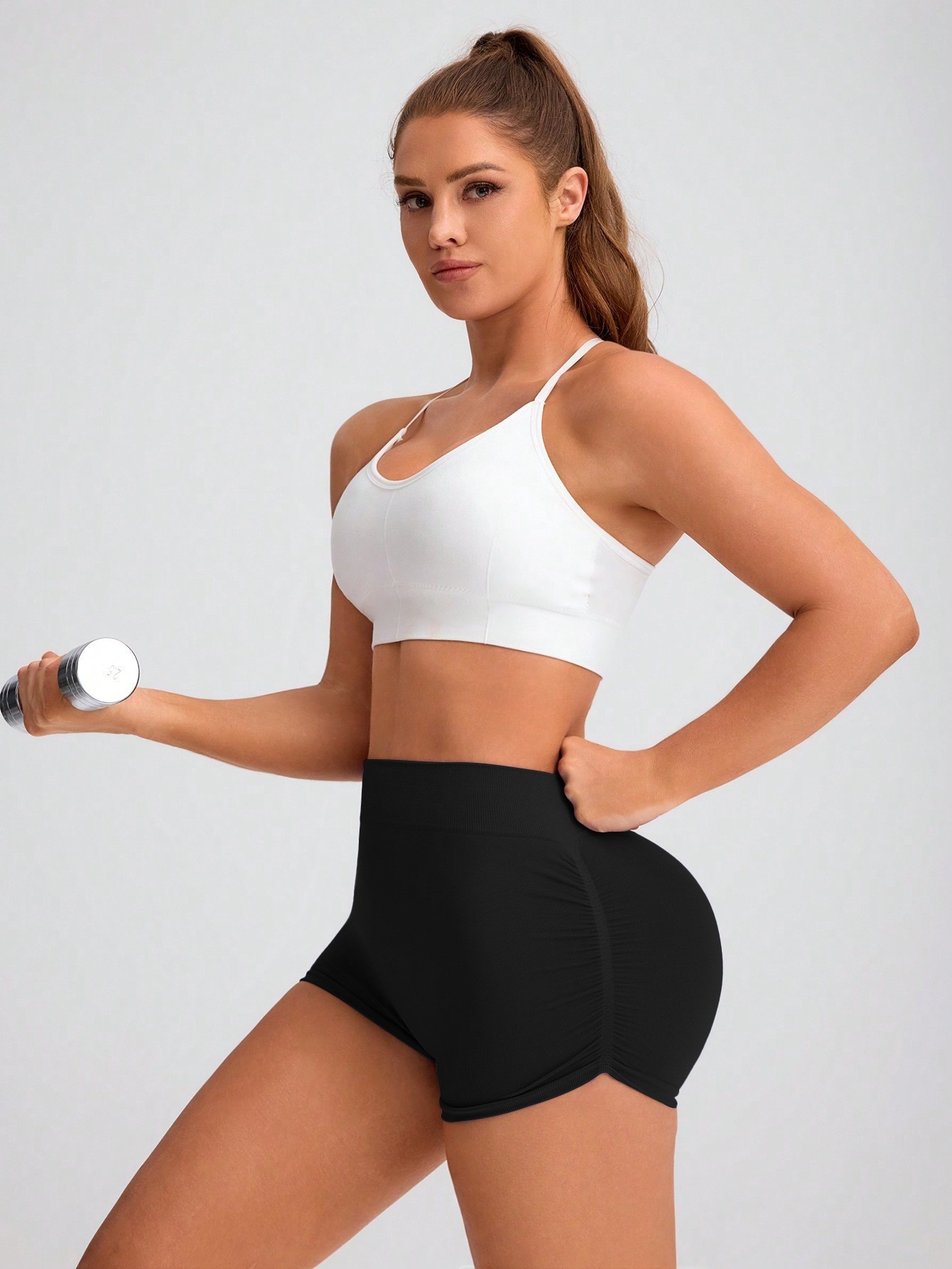 Sexy Slimming High-Waisted Moisture-Wicking Butt-Lifting Yoga Shorts for Women