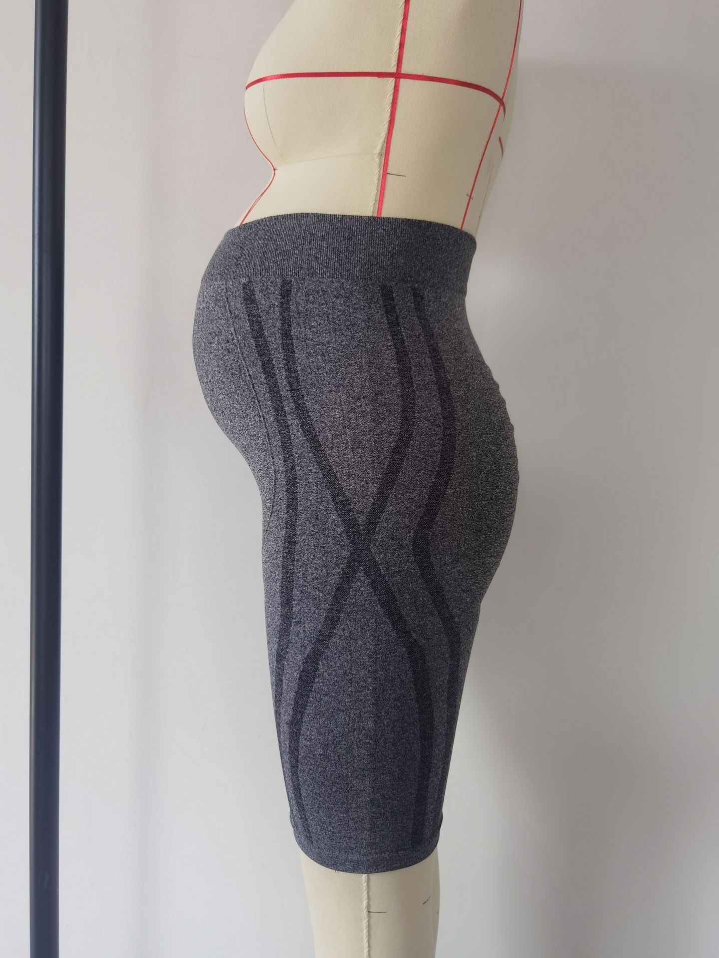 Women High-Waisted Slimming Maternity Yoga Shorts with Belly Support