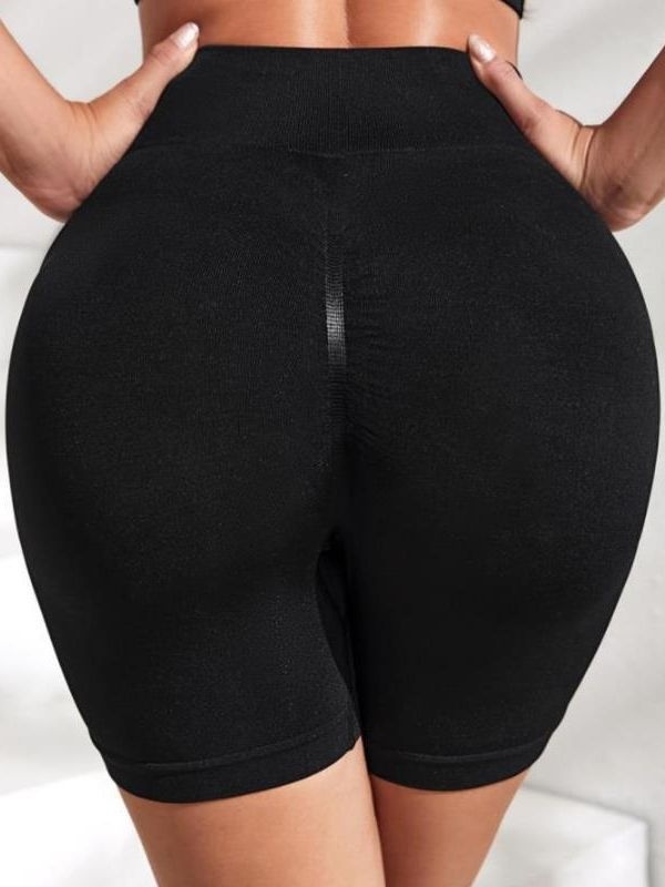 High-Waisted Slimming Quick-Dry S-Shape Fitness Shorts for Women