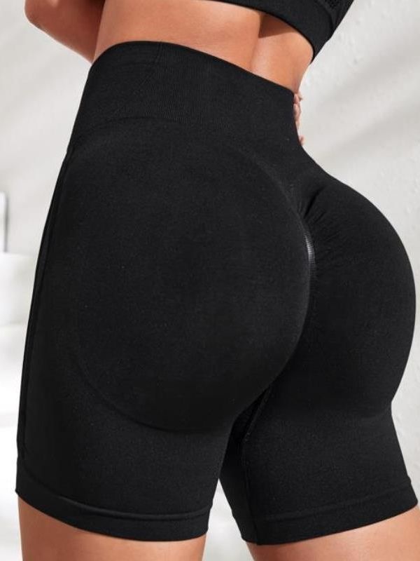 High-Waisted Slimming Quick-Dry S-Shape Fitness Shorts for Women