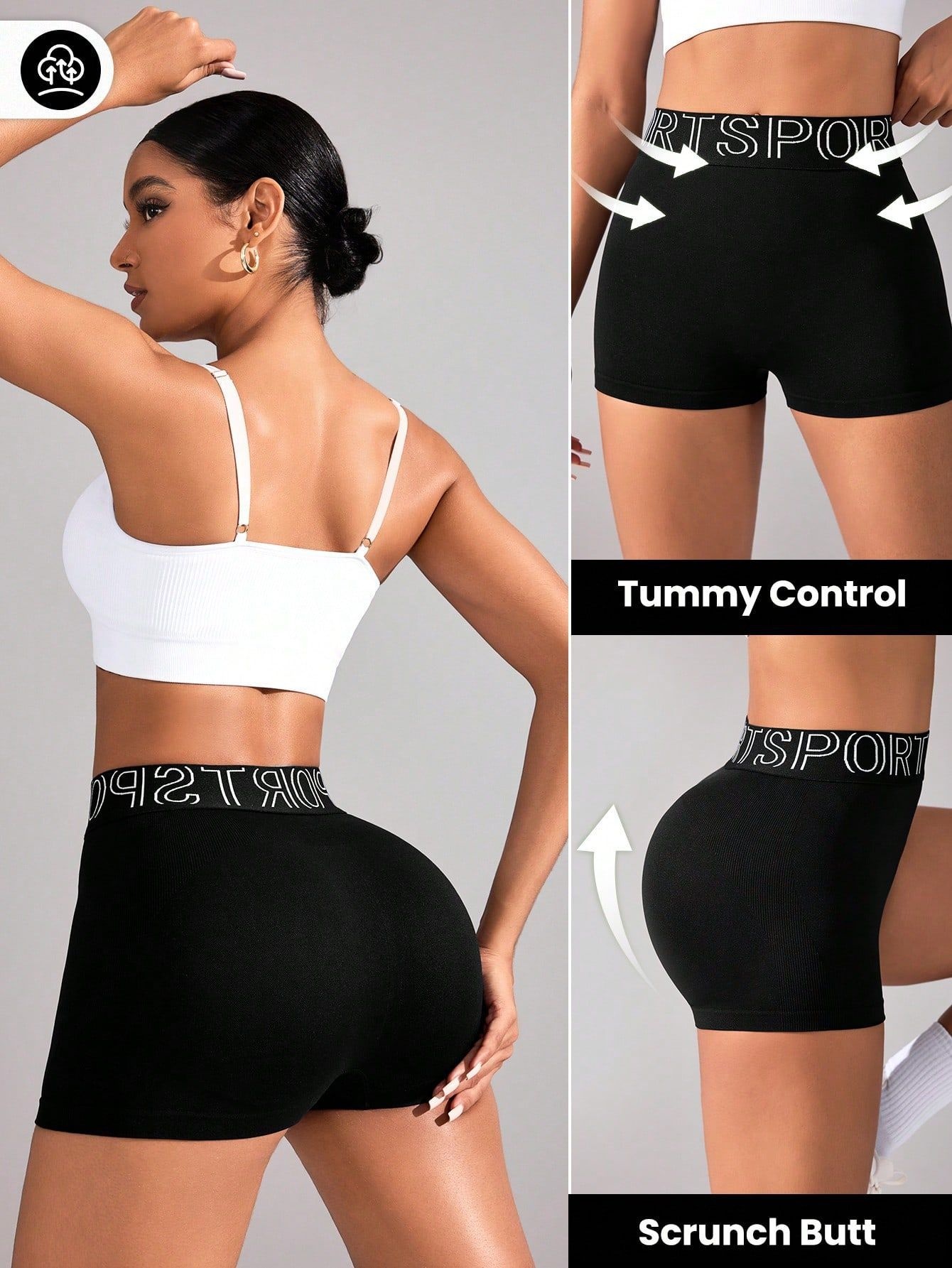 Quickdry High-Waisted Slimming Yoga Shorts for Women with Sexy S-Shape Fit