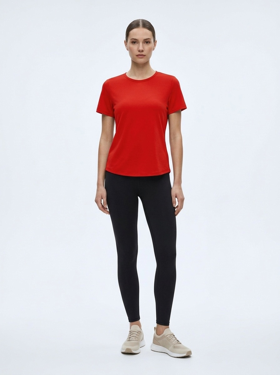 Loose Fit Quick-Dry Backless Mesh Yoga T-Shirt with Slimming Effect for Women