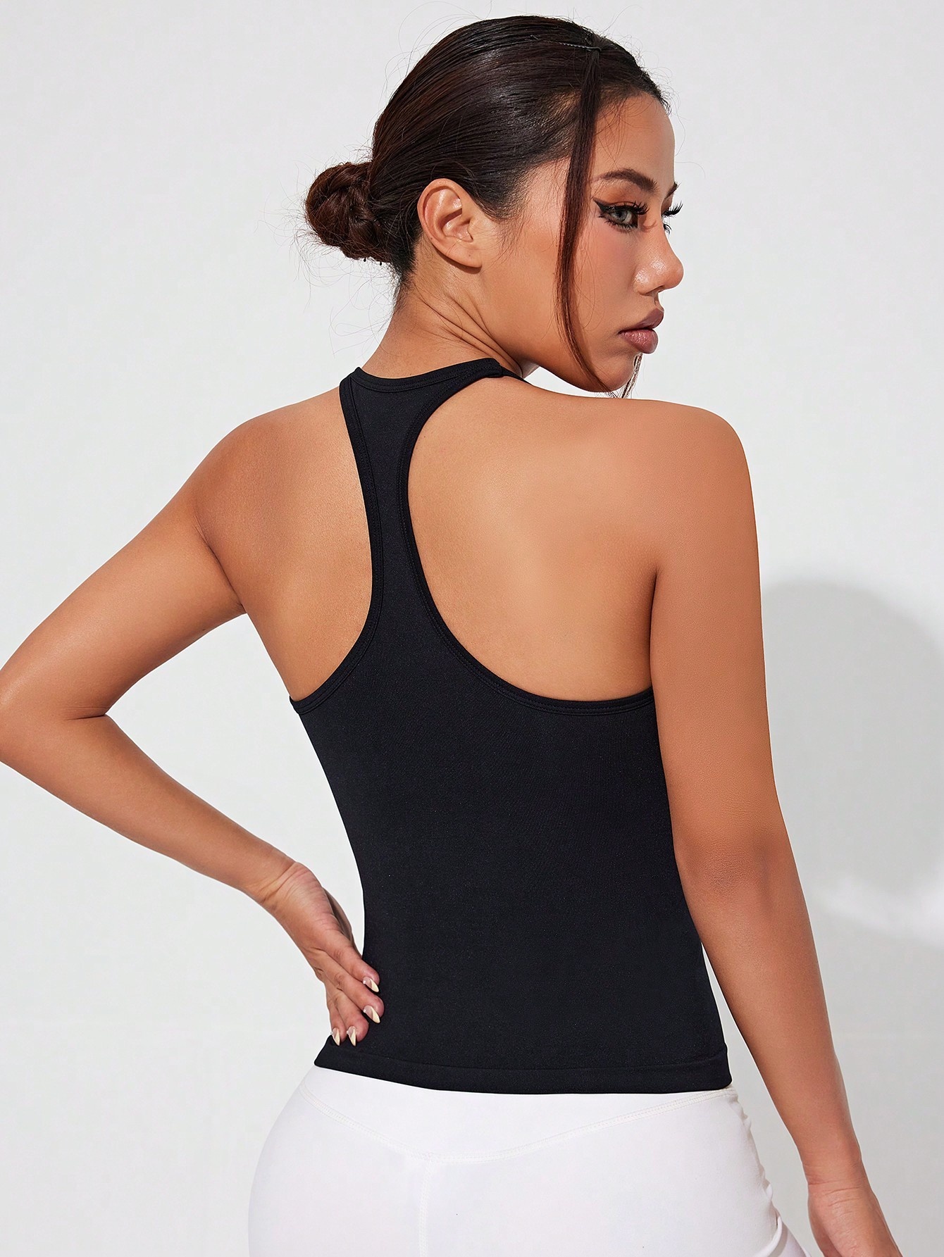 Backless Sexy Slimming Quick-Dry Pilates Yoga Tank Top for Women (without pads)