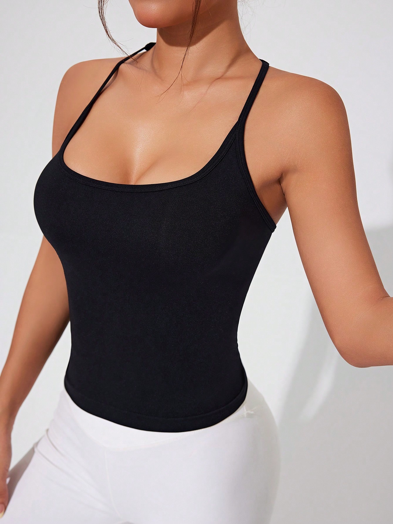 Backless Sexy Slimming Quick-Dry Pilates Yoga Tank Top for Women (without pads)