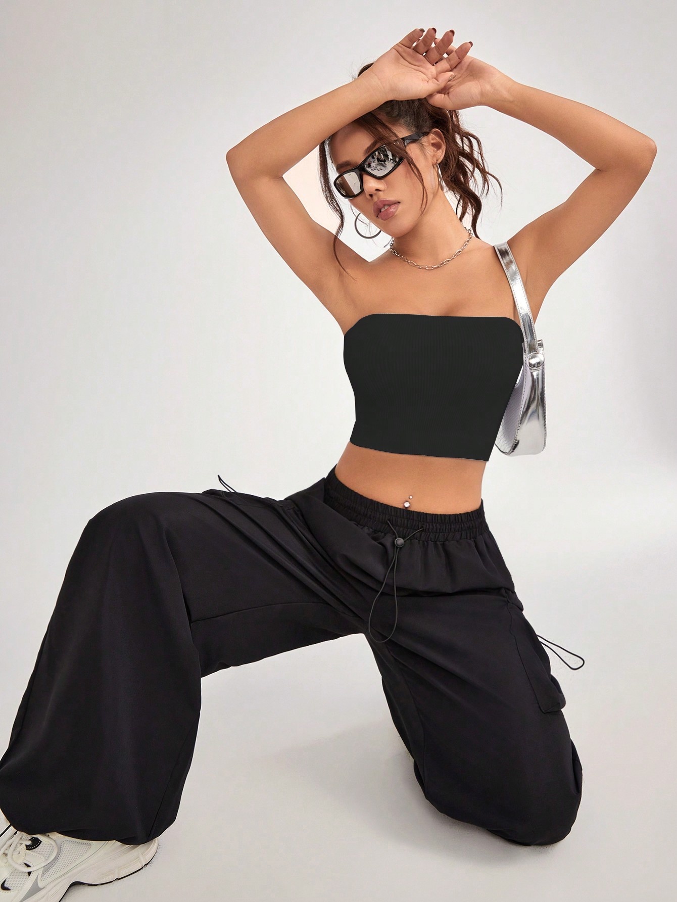 Strapless Backless Summer Quick-Dry Slimming Sexy Yoga Tank Top for Women (without pads)