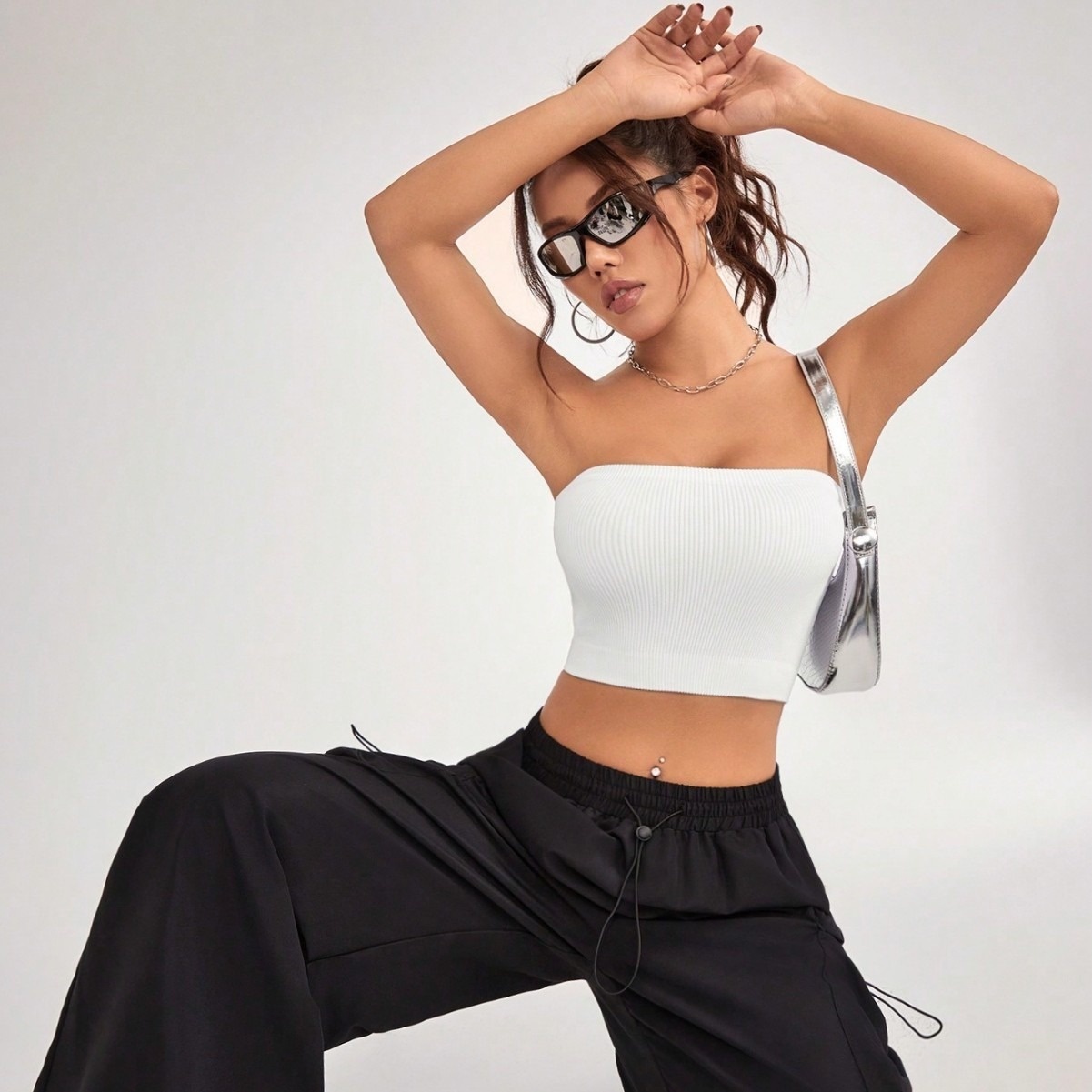 Strapless Backless Summer Quick-Dry Slimming Sexy Yoga Tank Top for Women (without pads)