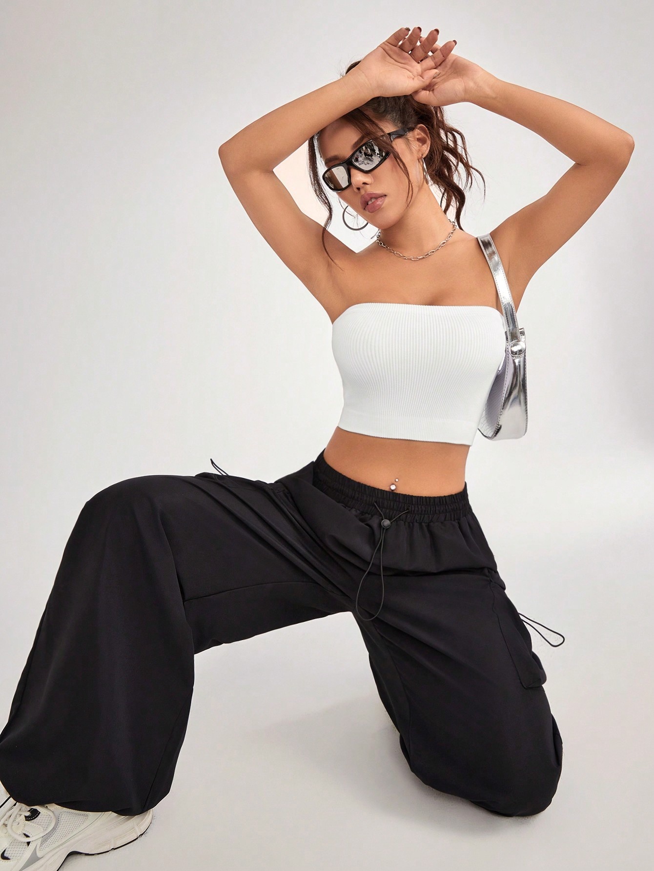 Strapless Backless Summer Quick-Dry Slimming Sexy Yoga Tank Top for Women (without pads)