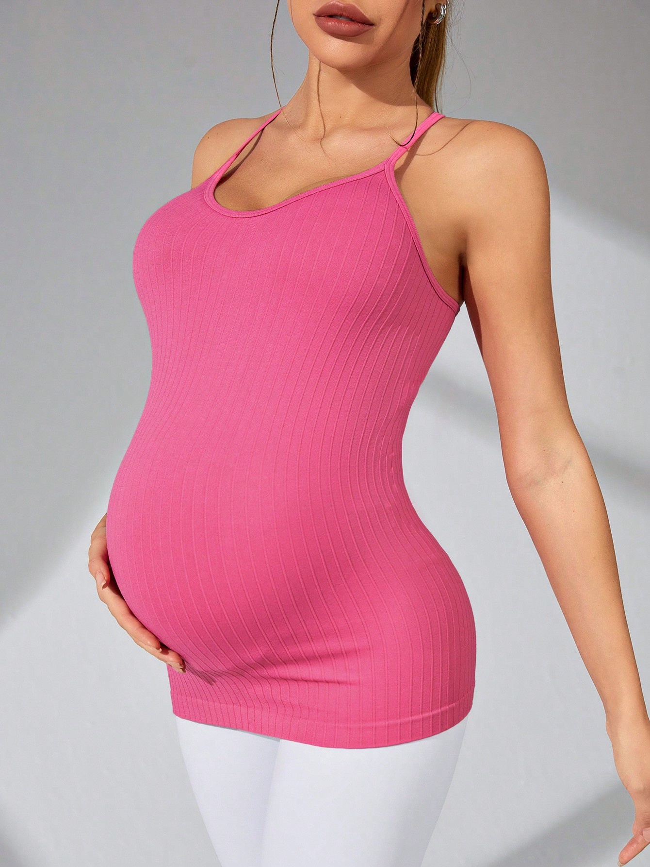 High-Elasticity Slimming Quick-Dry Maternity Yoga Tank Top for Women