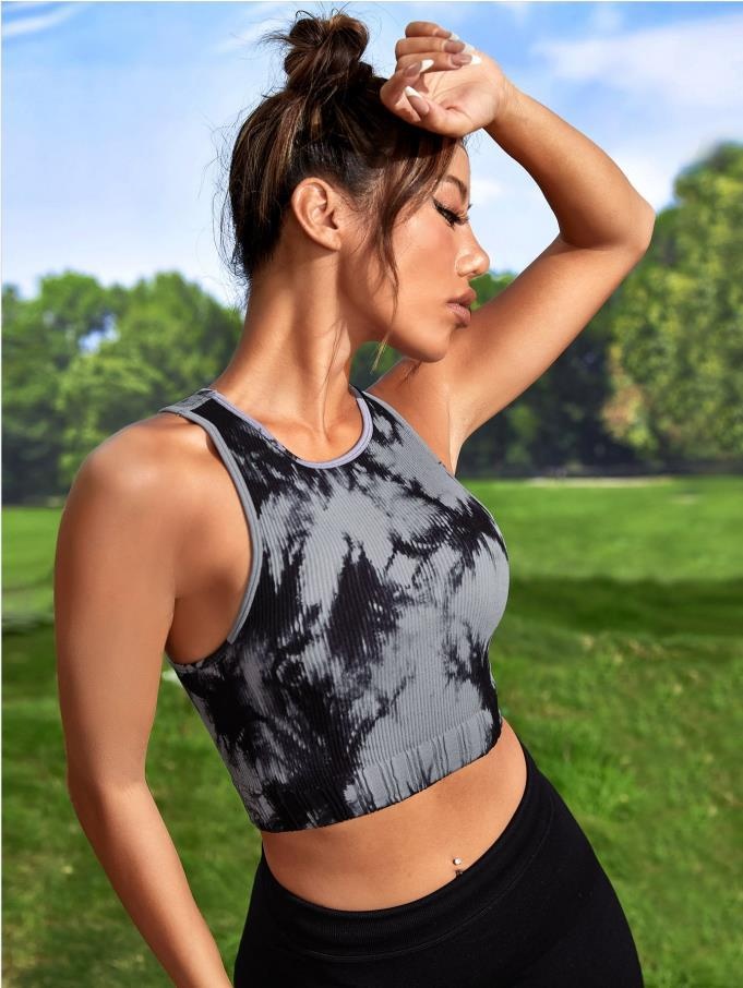Slimming Tie-Dye Quick-Dry Pilates Fitness Vest for Women
