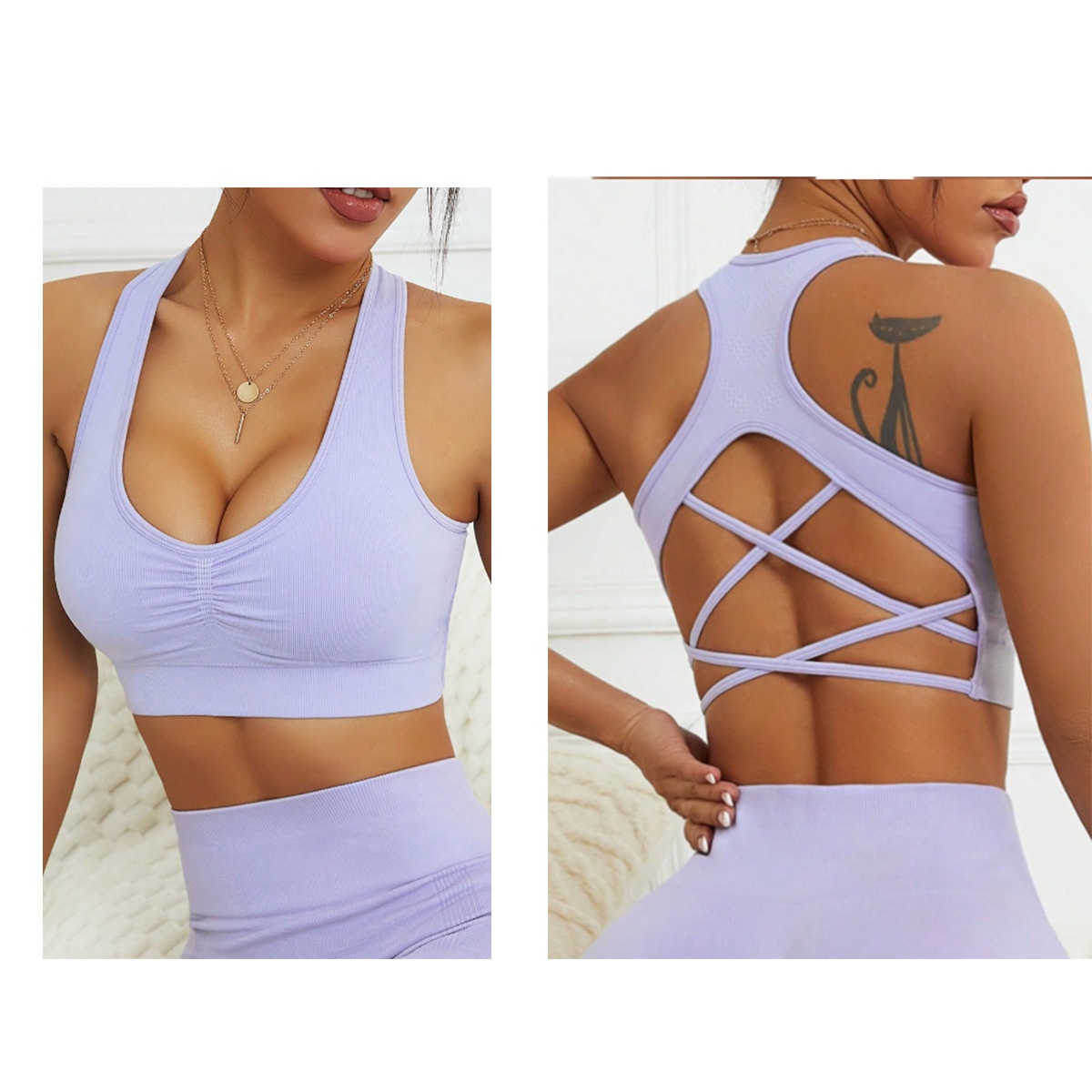 Halter Neck Quick-Dry Slimming Yoga Vest for Women with Sexy S-Shape Fit (without pads)