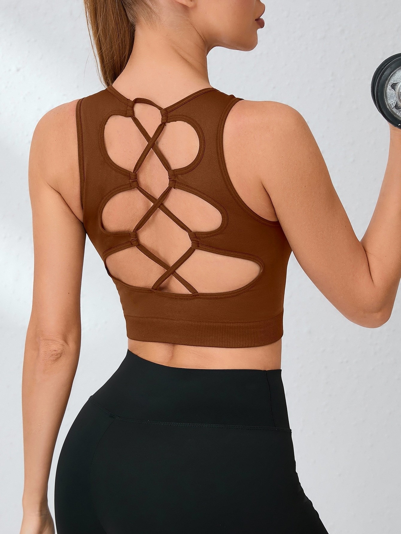 Sexy Backless Slimming Quick-Dry S-Shape Fitness Vest for Women (without pads)