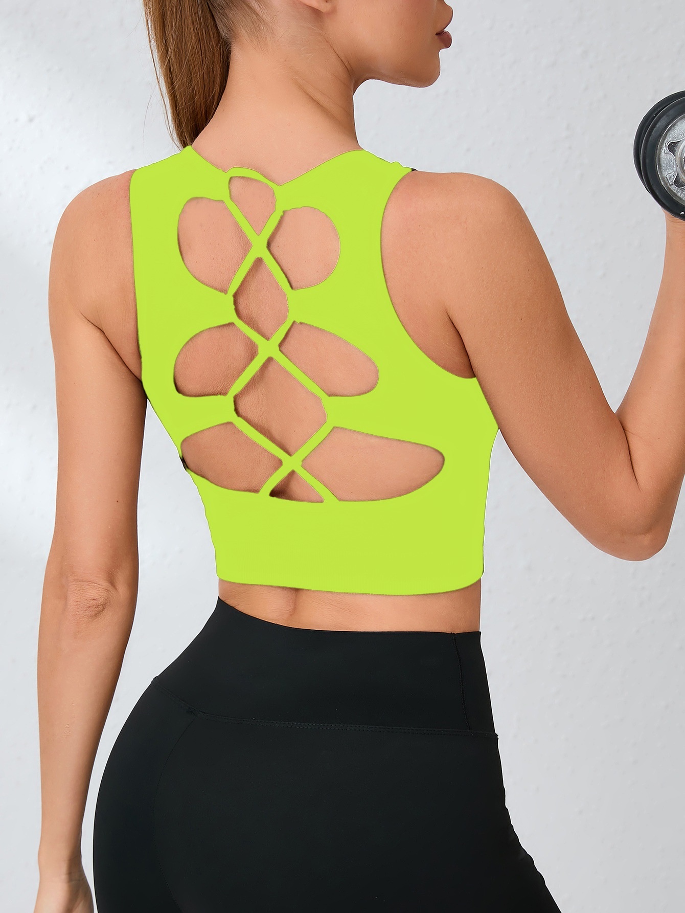Sexy Backless Slimming Quick-Dry S-Shape Fitness Vest for Women (without pads)