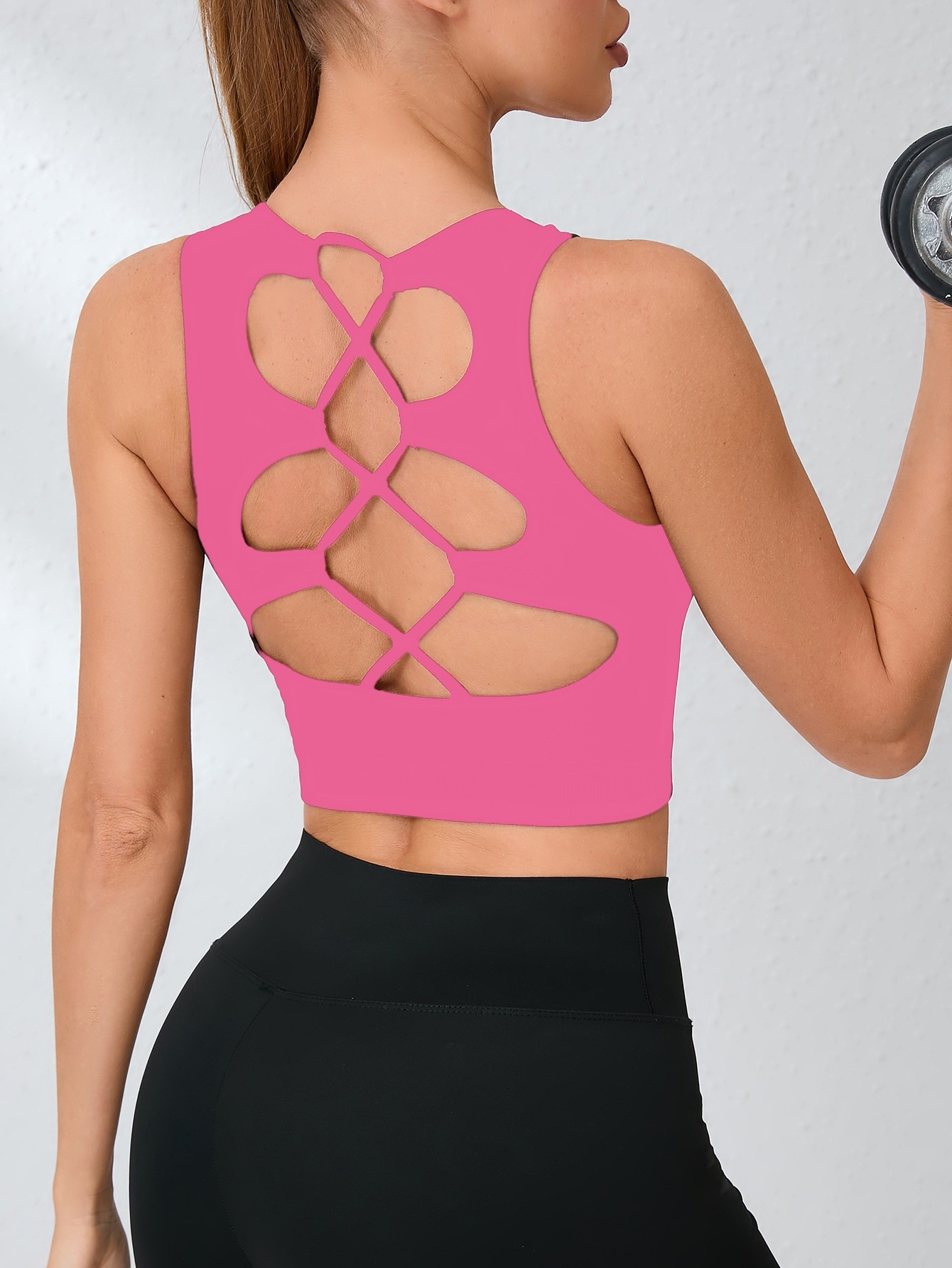 Sexy Backless Slimming Quick-Dry S-Shape Fitness Vest for Women (without pads)