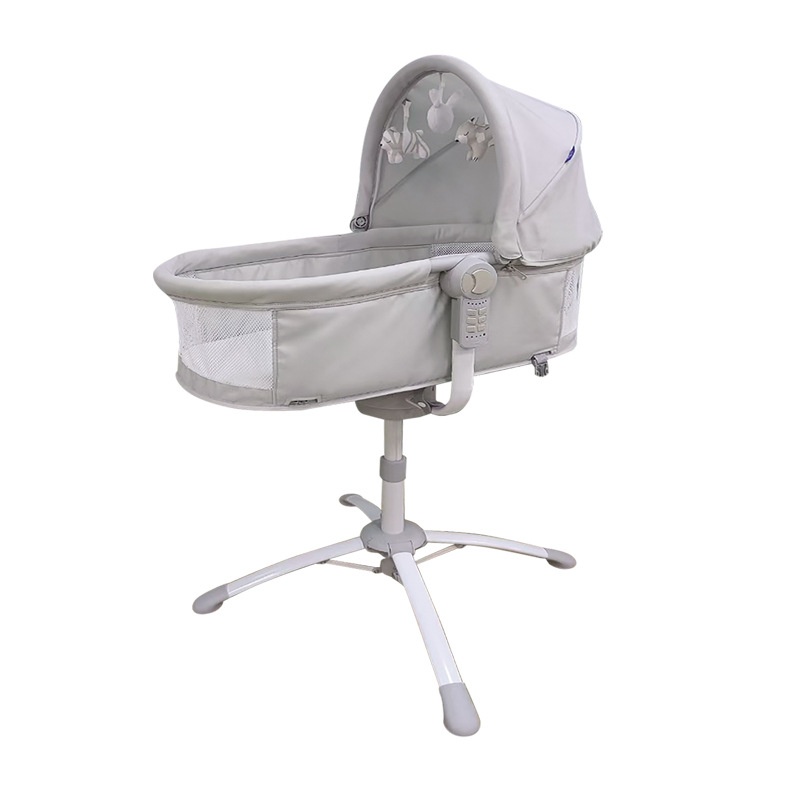 3-in-1 Electric Baby Rocking Chair & Bassinet - Grey