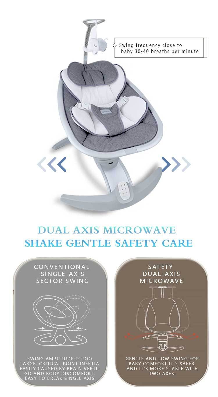 3-in-1 Baby Auto Swing Rocker - Grey