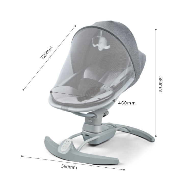 3-in-1 Baby Auto Swing Rocker - Grey