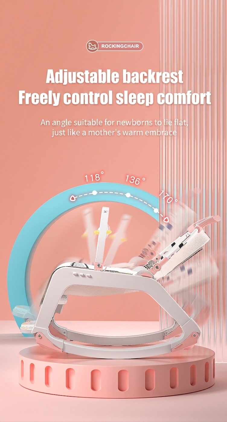 Chaise berçante et siège de salle à manger multifonctionnels 4 en 1 pour bébé