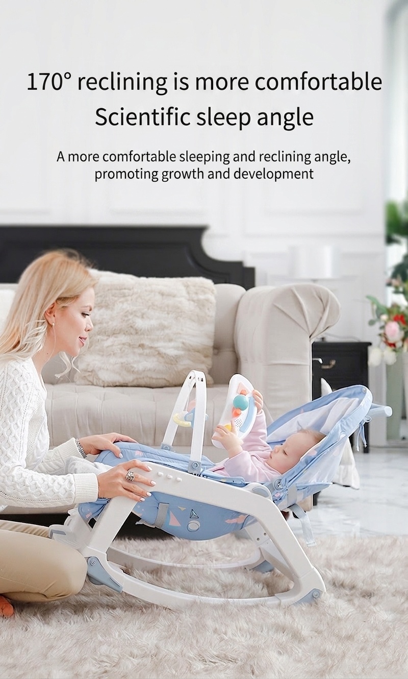 Chaise berçante et siège de salle à manger multifonctionnels 4 en 1 pour bébé