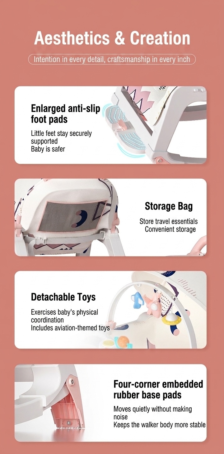 Chaise berçante et siège de salle à manger multifonctionnels 4 en 1 pour bébé