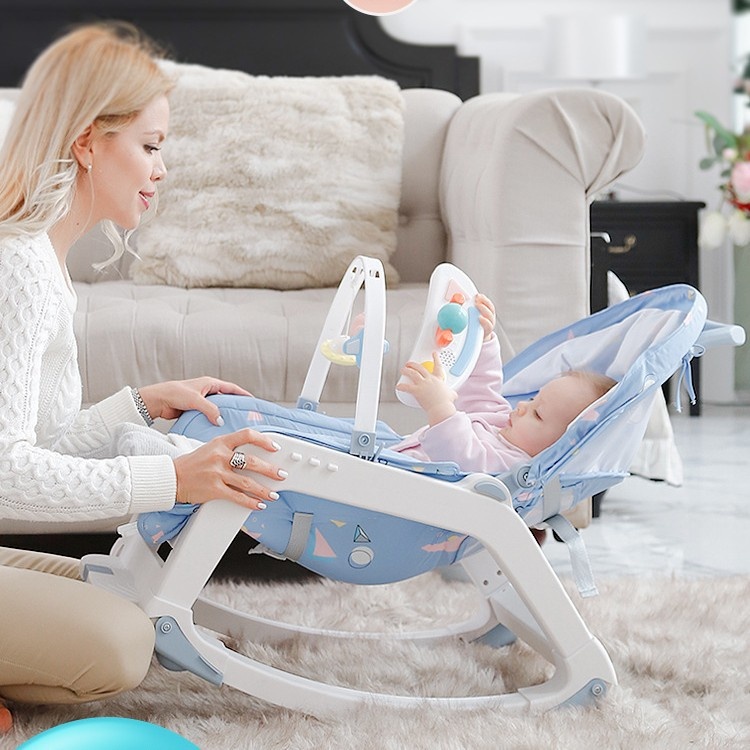 Chaise berçante et siège de salle à manger multifonctionnels 4 en 1 pour bébé