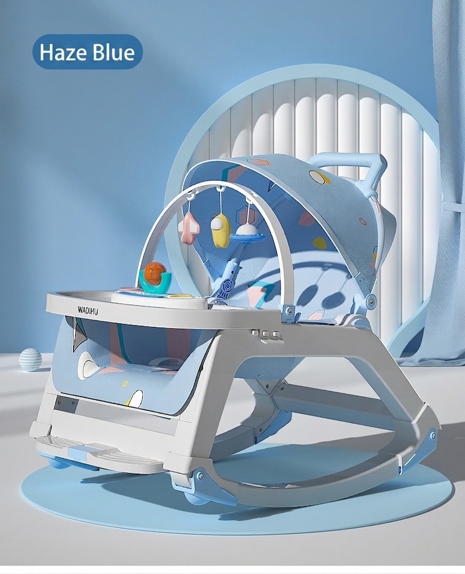 Chaise berçante et siège de salle à manger multifonctionnels 4 en 1 pour bébé