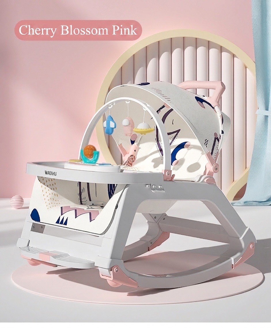 Chaise berçante et siège de salle à manger multifonctionnels 4 en 1 pour bébé