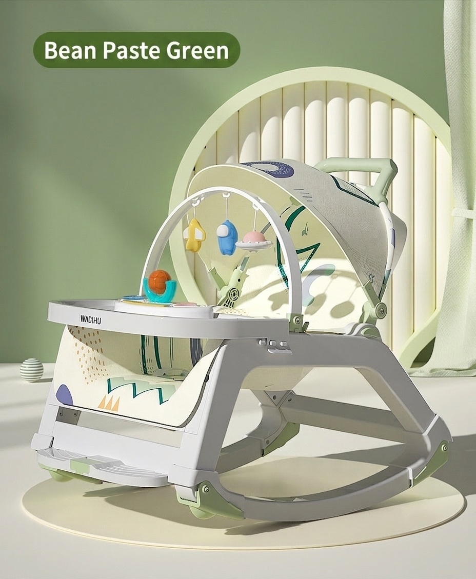 Chaise berçante et siège de salle à manger multifonctionnels 4 en 1 pour bébé