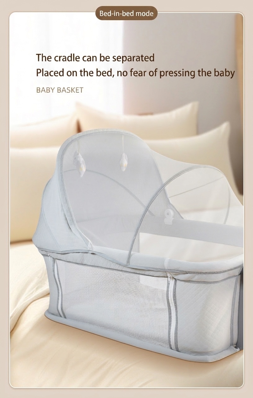 Berceau bébé Bluetooth multifonctionnel 4 en 1