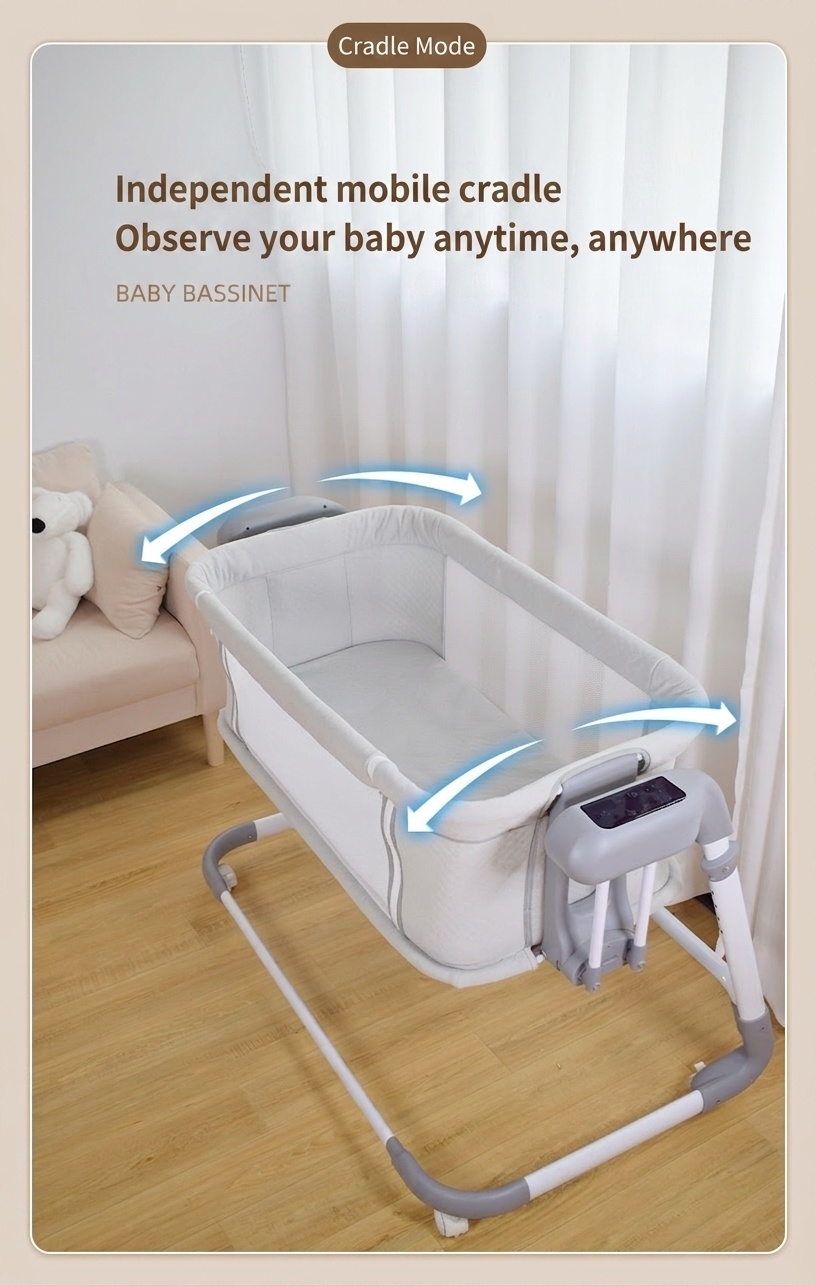 Berceau bébé Bluetooth multifonctionnel 4 en 1