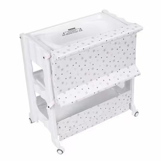 Cambiador portátil premium para bebés con bañera