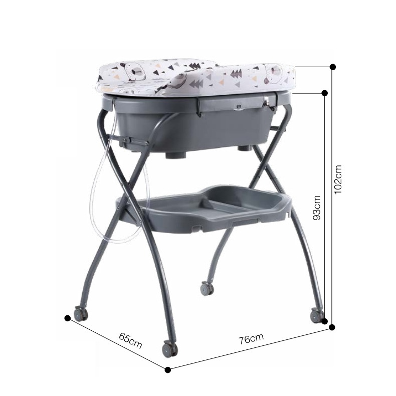 Premium 2-in-1 Baby Changing Table & Bathtub Station