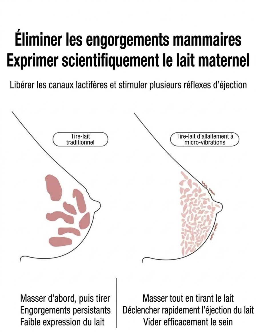 Tire-lait électrique double - Portable, silencieux et sans BPA pour l'expression du lait maternel