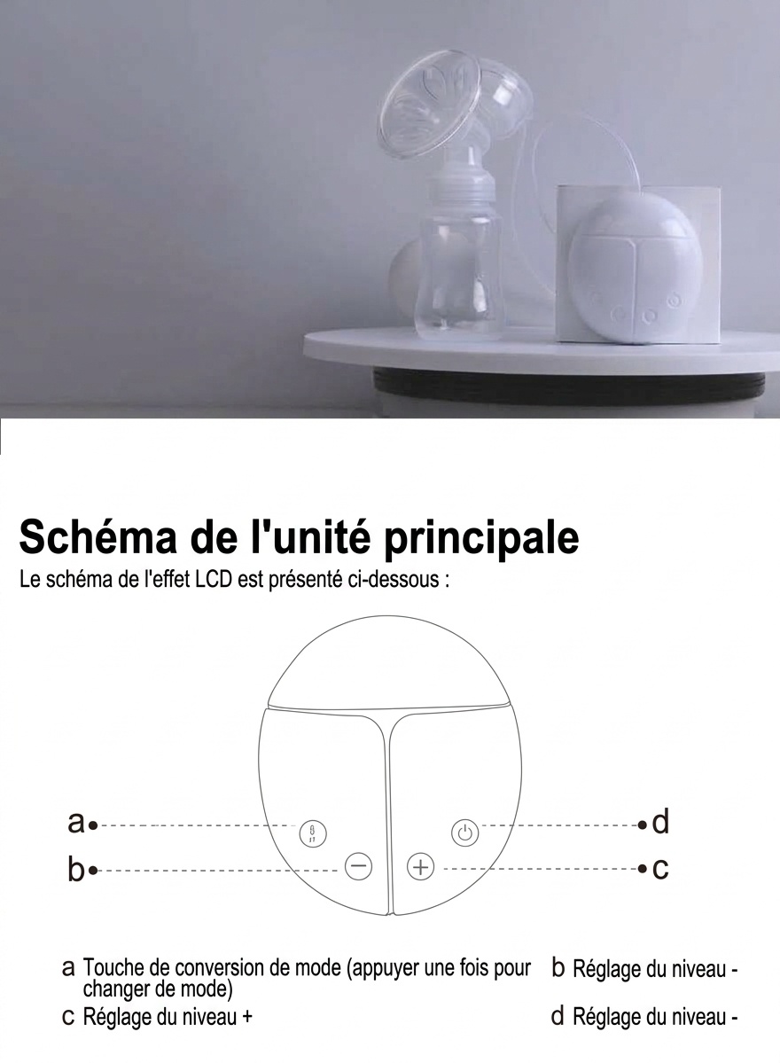 Tire-lait électrique double - Portable, silencieux et sans BPA pour l'expression du lait maternel