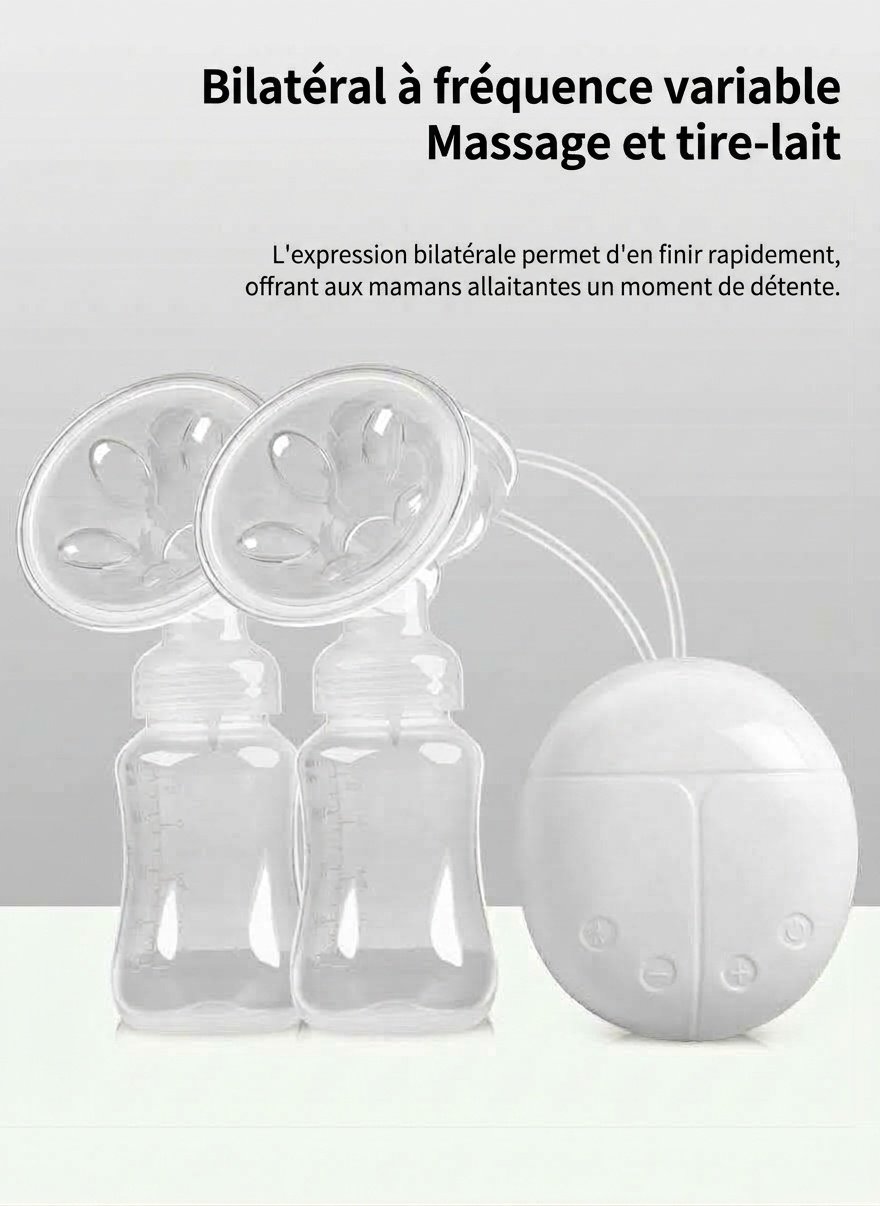Tire-lait électrique double - Portable, silencieux et sans BPA pour l'expression du lait maternel