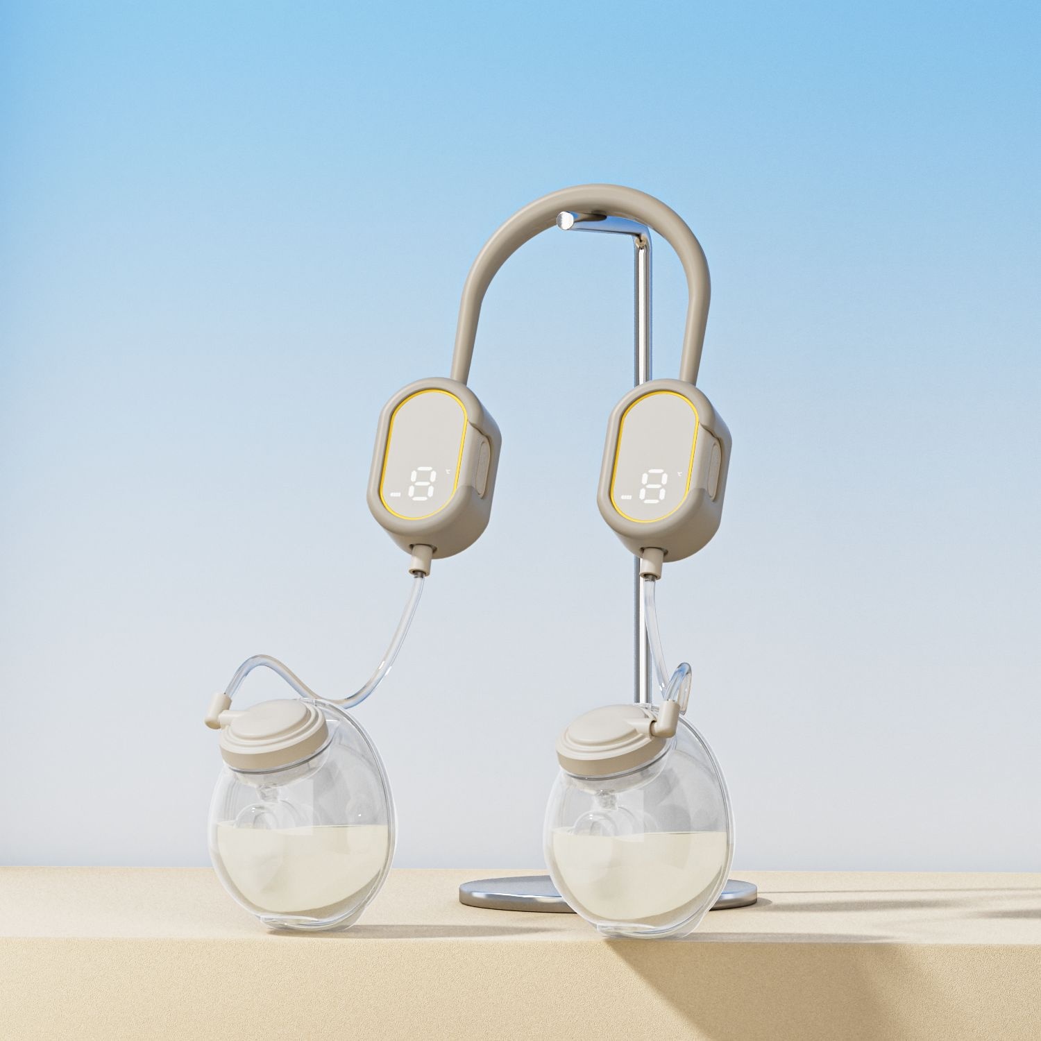 Tiralatte indossabile a mani libere: design discreto, leggero e silenzioso per le mamme che allattano sempre in movimento.