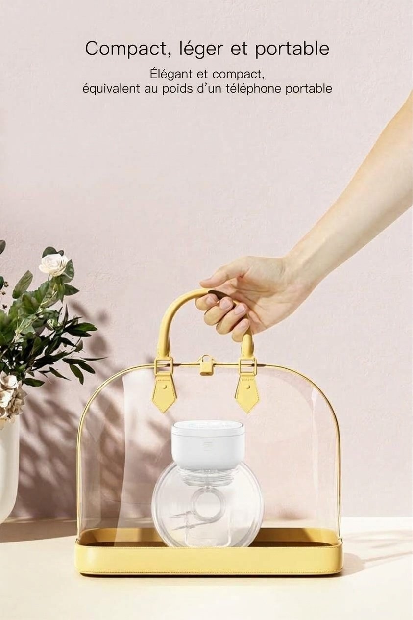 Tire-lait électrique portable - Mains libres, multi-modes et ultra-silencieux pour les mamans modernes