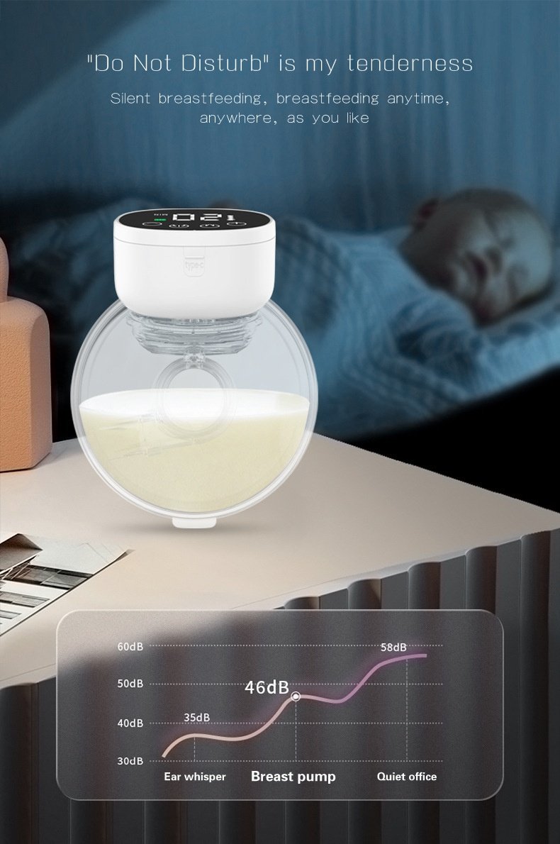 Extractor de leche eléctrico portátil: manos libres, multimodo y ultrasilencioso para mamás modernas.