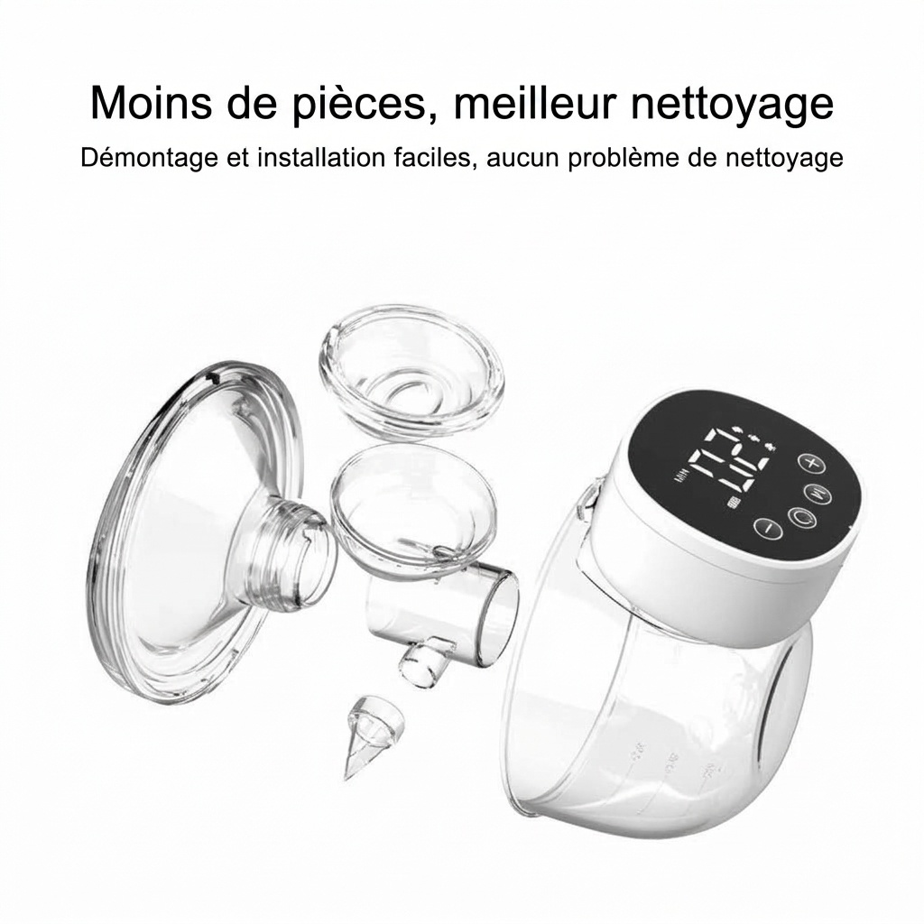 Tire-lait électrique portable - Mains libres, multi-modes et ultra-silencieux pour les mamans modernes