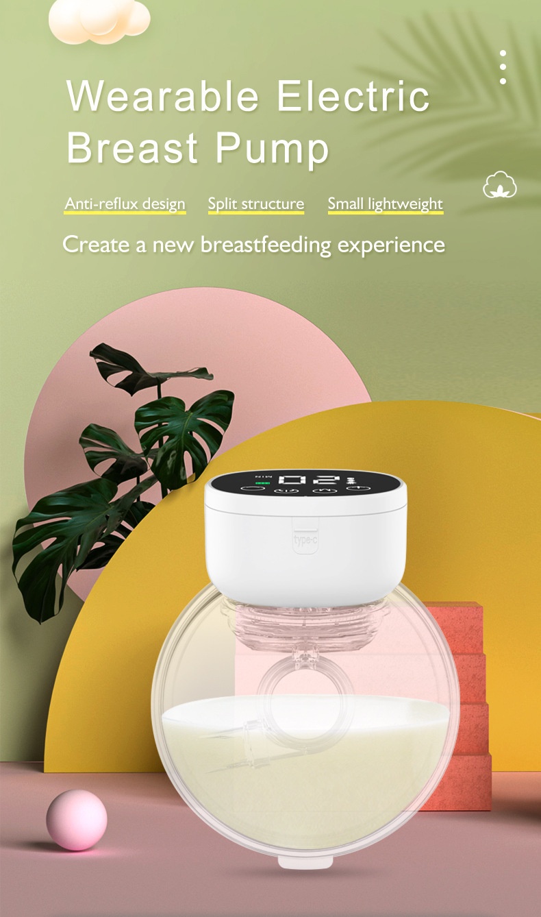 Extractor de leche eléctrico portátil: manos libres, multimodo y ultrasilencioso para mamás modernas.