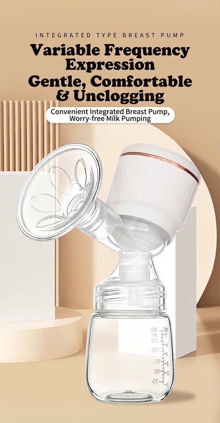 Extractor de leche eléctrico portátil inalámbrico: 3 modos inteligentes, 27 niveles de succión y sistema higiénico antirretorno para la lactancia materna.