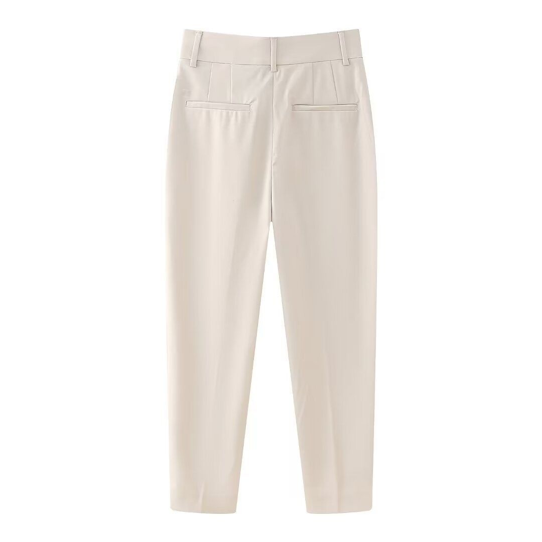 Pantaloni corti da donna a vita alta - Pantaloni eleganti casual
