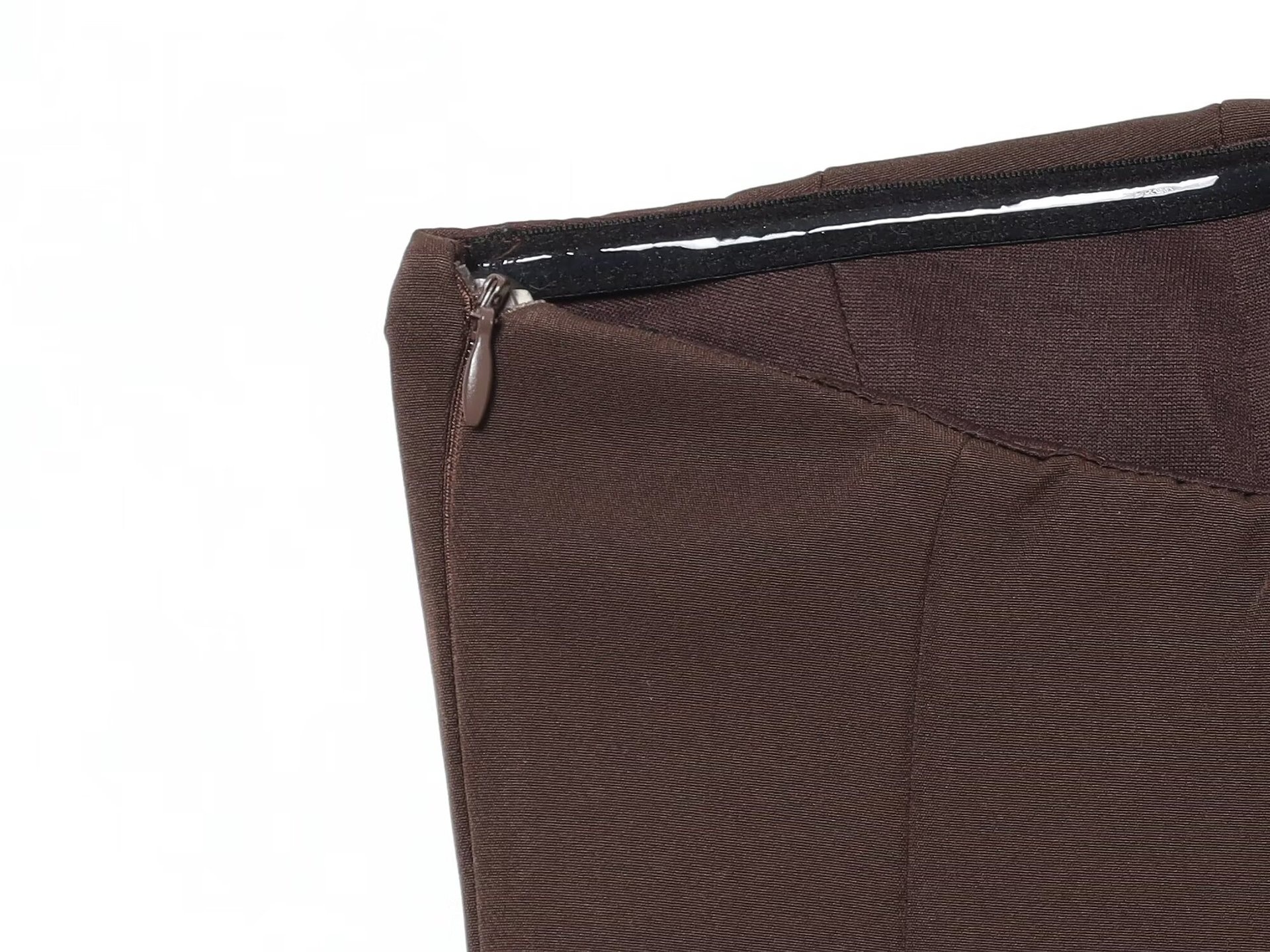 Top peplo senza spalline con bordo in pizzo - Elegante bustier a canotta
