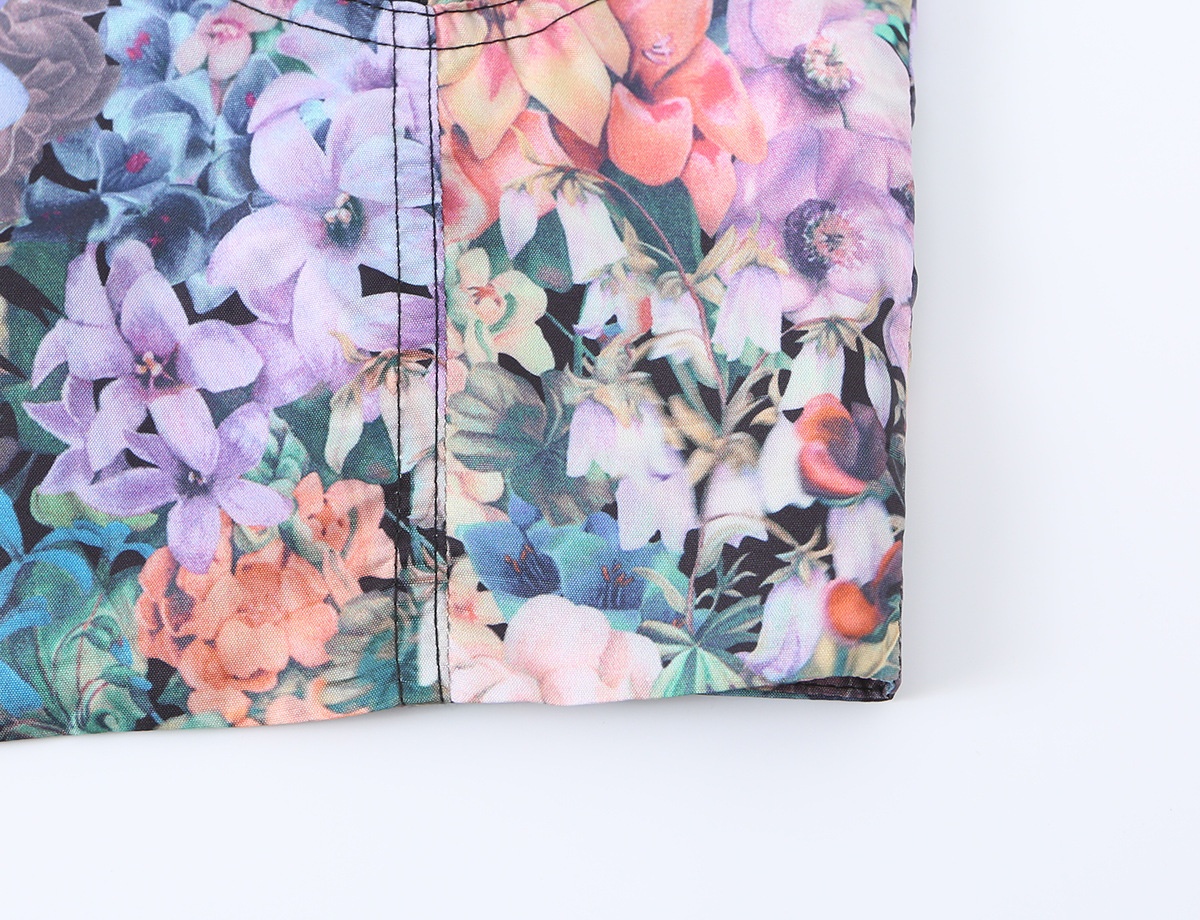 Floral Print Bustier Crop Top - Sweetheart Neck Cami